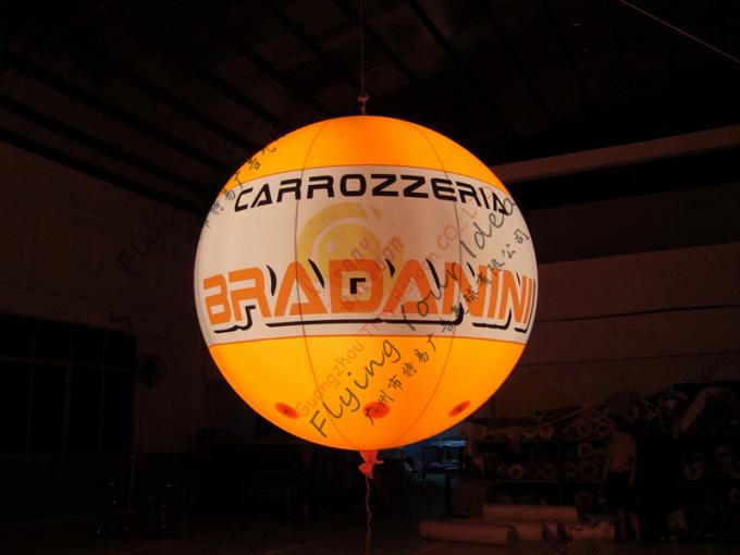 Customized Inflatable Advertising Balloon , LED Light Inflatable Helium Balloon