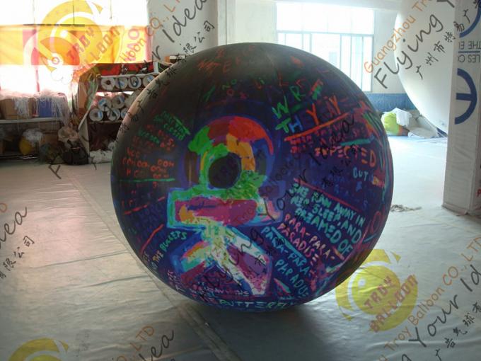 Customized Inflatable Advertising Balloon , LED Light Inflatable Helium Balloon