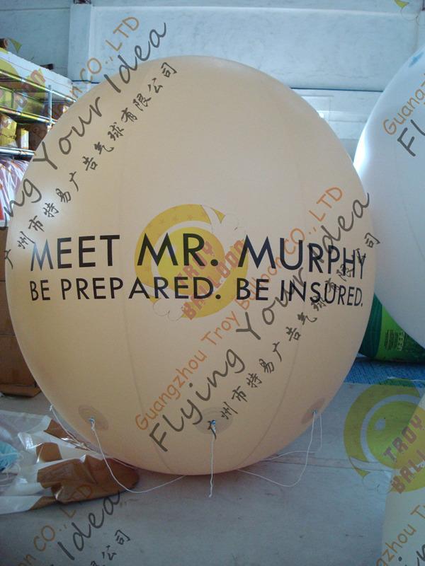 Big PVC Sealed Inflatable Advertising Balloon for Decoration 2m
