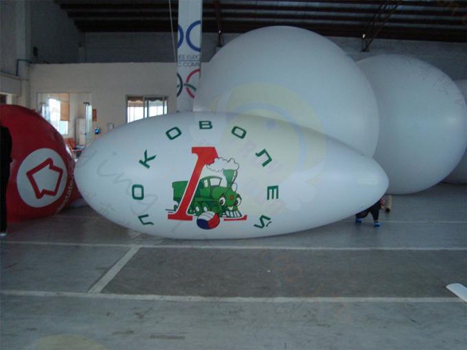 Inflatable 0.18mm PVC Helium Zeppelin , Exhibition Digital Printing Helium Airships
