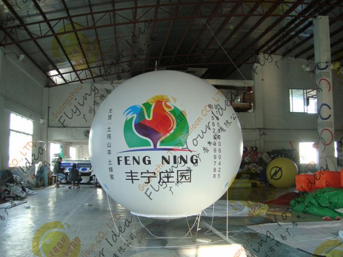 2.5m Thickness PVC Large Inflatable Balloons Fire Resistance For Outdoor Decorations