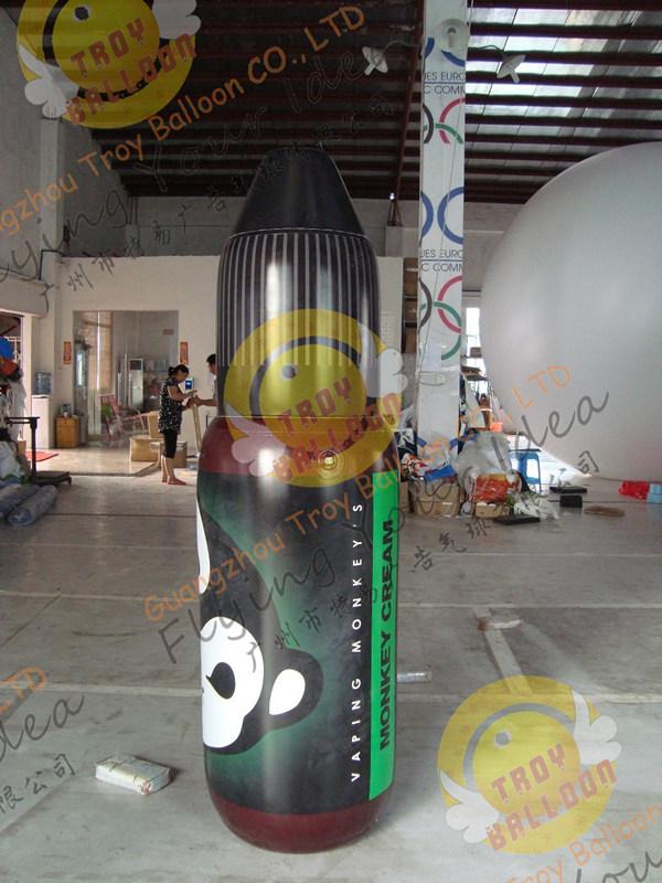 Customized Oxford Inflatable Bottle Reusable LED Light For Special Events