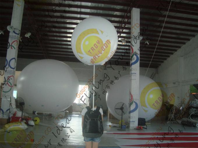 PVC Colorful Inflatable Balloon , Fireproof 0.18mm Thickness Advertising Balloon