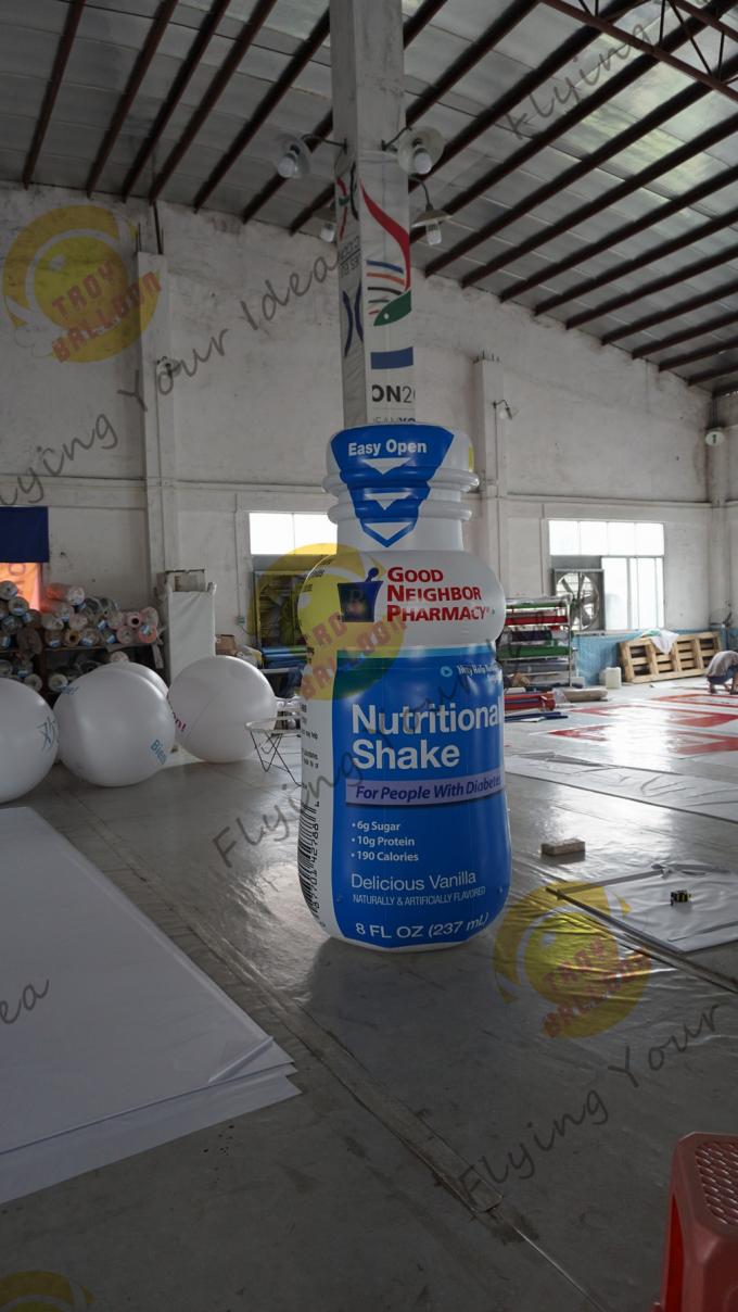Yellow Giant Inflatable Beer Bottle / Advertising Custom Inflatable Balloons