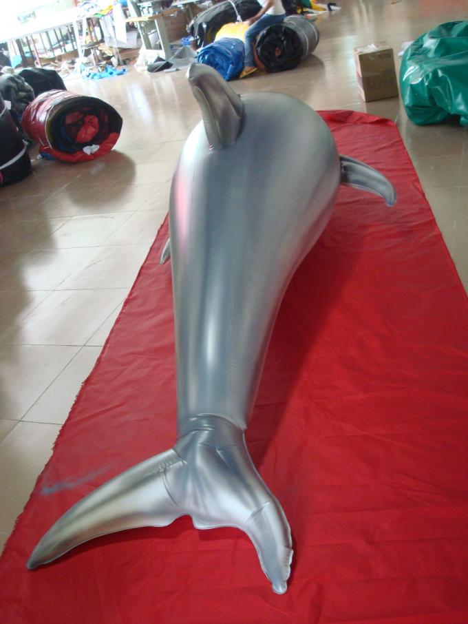 1.5m Long Airtight Dolphin Shaped Swimming Pool Toy Display In Showroom