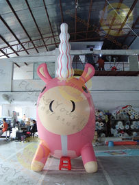 Attractive Large Inflatable Unicorn , Customized Durable Unicorn Balloon