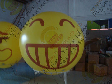 Amazing Round Inflatable Advertising Balloon Attractive Smile Design