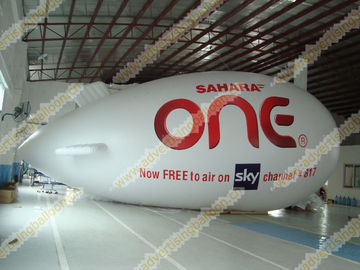 Inflatable advertising helium zeppelin with UV Protected Printing 0.18mm PVC for opening event, outdoor advertising