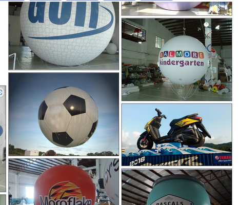 0.18mm PVC Giant Inflatable Balloon Hot Air Balloon For Advertising