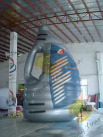 Blue Giant Tarpaulin Inflatable Product Replicas , Blow Up Bottle For Advertisement
