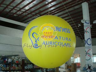 2.5m Yellow Inflatable Advertising Helium Balloons with Total Digital Printing for Party