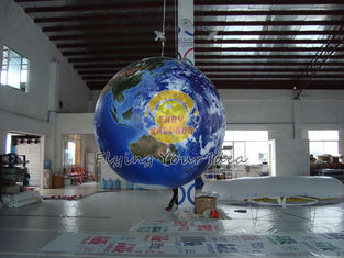 1.5m Giant Full Digital Printed Earth Balloons Globe with Good Elastic for Sporting events