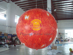 2.5m helium PVC Fireproof with B1 Certificate and Waterproof Sun Earth Balloons Globe with Total Digital Printing