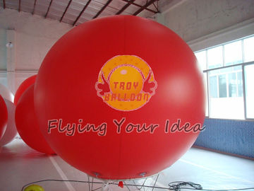 Supply Bespoke Large Red Inflatable Advertising Balloons with UV protected printing for Anniversary Events