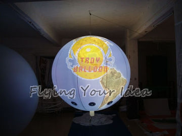 Custom Colorful Inflatable Lighting Balloon globe with total digital printing for Parade