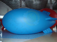 Durable Advertising Helium Zeppelin , Blue Waterproof Inflatable Blimps wholesalers