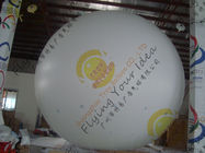 China Large Helium Inflatable Advertising Balloons Fireproof 0.28mm Blank White PVC company