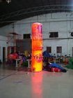 5m Customized Color Advertising Helium Balloons Inflatable Pillar With Light For Party wholesalers