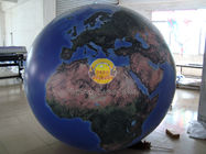 2m Huge Inflatable Helium Earth Balloons Globe with Total Digital Printing with 540*1080 dpi for Trade show wholesalers