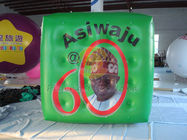 China Green Political Advertising Bal, Inflatable Advertisement Helium Cube for Political events company