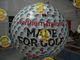 Customized Helium Inflatable Golf Ball Round 2.5m Reusable ASTM factory