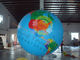 Custom 5m PVC Durable Inflatable Globe Ball Helium For Tade Show