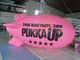 Inflatable Advertising Helium Zeppelin , Openning Events Pink PVC Inflatables