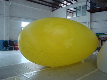 Yellow Zeppelin Helium Balloon Inflatable Waterproof For Outdoor Sports