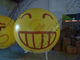 Amazing Round Inflatable Advertising Balloon Attractive Smile Design factory