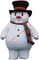 Grand Custom Shaped Balloons / Inflatable Christmas Santa With Black Hat for Celebration