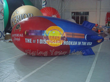 0.18mm PVC Inflatable Helium Zeppelin / Blimp Balloon For Anniversary Event