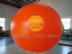 Huge Orange Color Waterproof Inflatable Round Balloons for Outdoor Advertising