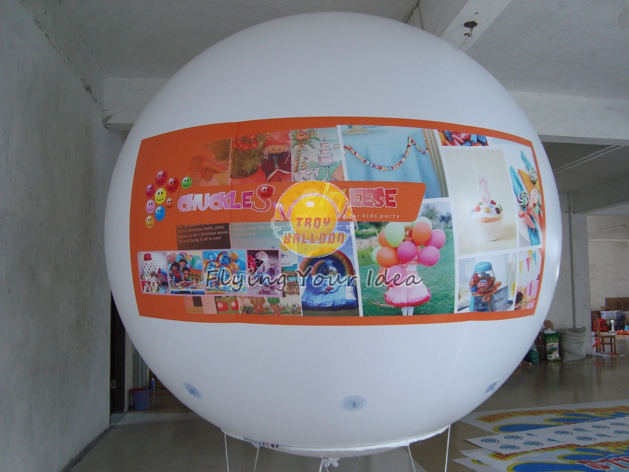 Customized Filled Advertising Helium Sphere Balloons with 0.18mm PVC ...